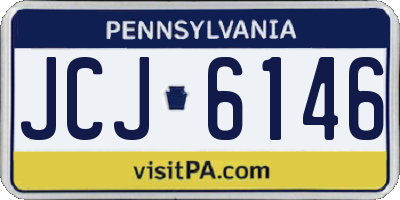 PA license plate JCJ6146
