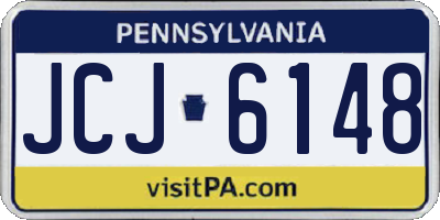 PA license plate JCJ6148