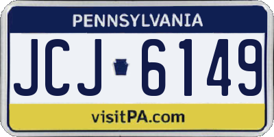 PA license plate JCJ6149
