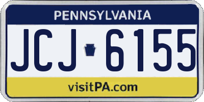 PA license plate JCJ6155