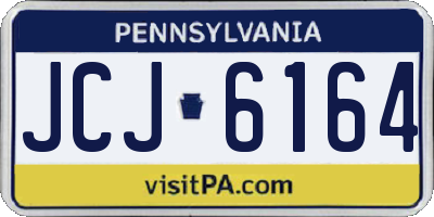 PA license plate JCJ6164