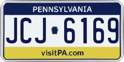 PA license plate JCJ6169