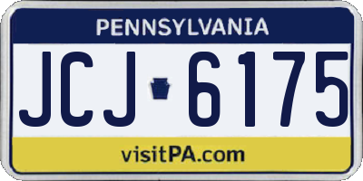 PA license plate JCJ6175