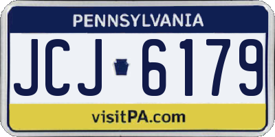PA license plate JCJ6179