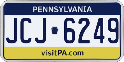 PA license plate JCJ6249