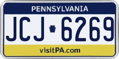 PA license plate JCJ6269