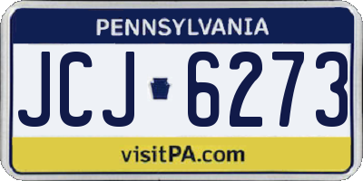 PA license plate JCJ6273