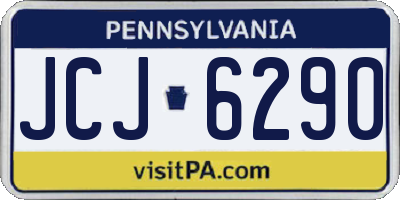 PA license plate JCJ6290