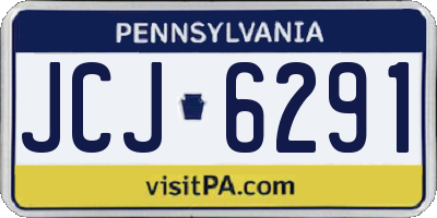 PA license plate JCJ6291