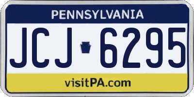 PA license plate JCJ6295