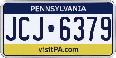 PA license plate JCJ6379