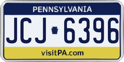 PA license plate JCJ6396