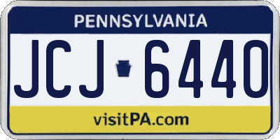 PA license plate JCJ6440