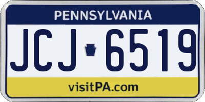 PA license plate JCJ6519