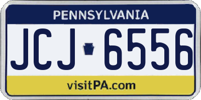 PA license plate JCJ6556