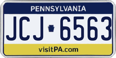 PA license plate JCJ6563