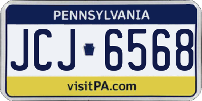 PA license plate JCJ6568