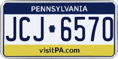 PA license plate JCJ6570