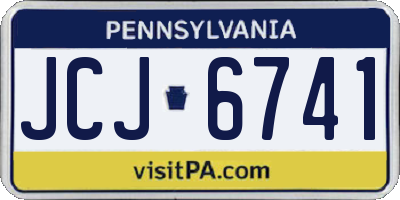 PA license plate JCJ6741
