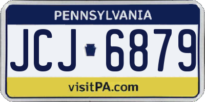PA license plate JCJ6879