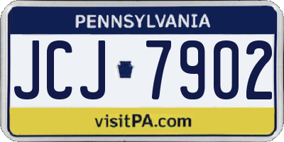 PA license plate JCJ7902
