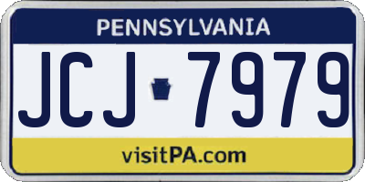 PA license plate JCJ7979