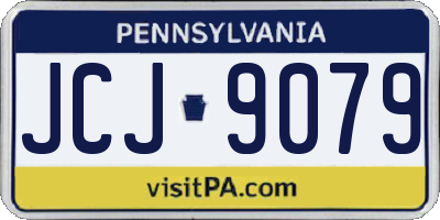 PA license plate JCJ9079