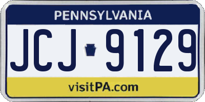 PA license plate JCJ9129