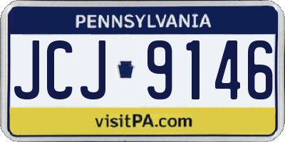 PA license plate JCJ9146