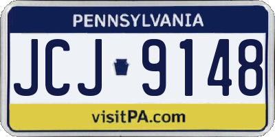 PA license plate JCJ9148