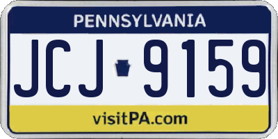 PA license plate JCJ9159