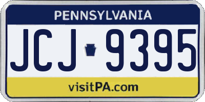 PA license plate JCJ9395