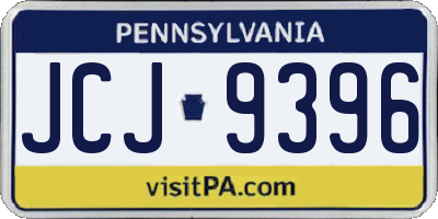 PA license plate JCJ9396