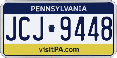 PA license plate JCJ9448