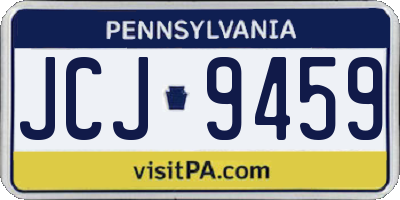 PA license plate JCJ9459