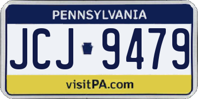 PA license plate JCJ9479