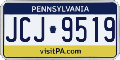 PA license plate JCJ9519