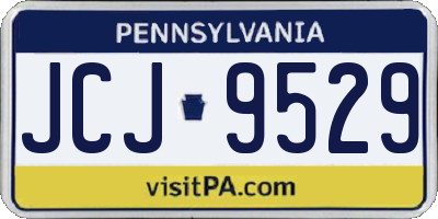 PA license plate JCJ9529