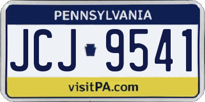 PA license plate JCJ9541