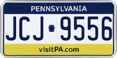 PA license plate JCJ9556