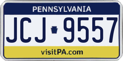 PA license plate JCJ9557
