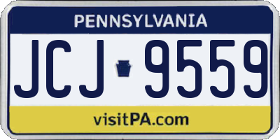 PA license plate JCJ9559