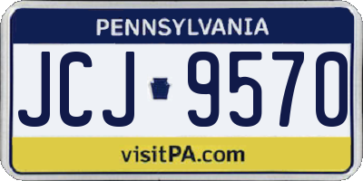 PA license plate JCJ9570