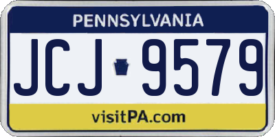 PA license plate JCJ9579
