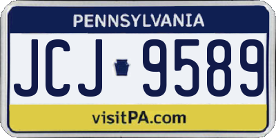 PA license plate JCJ9589