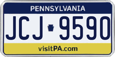 PA license plate JCJ9590