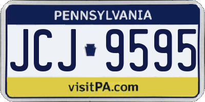 PA license plate JCJ9595