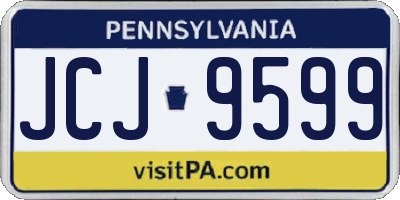 PA license plate JCJ9599