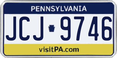 PA license plate JCJ9746