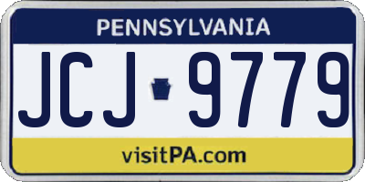 PA license plate JCJ9779